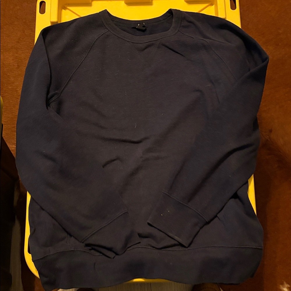 GAP Men's Deep Blue Crewneck Sweater Raglan